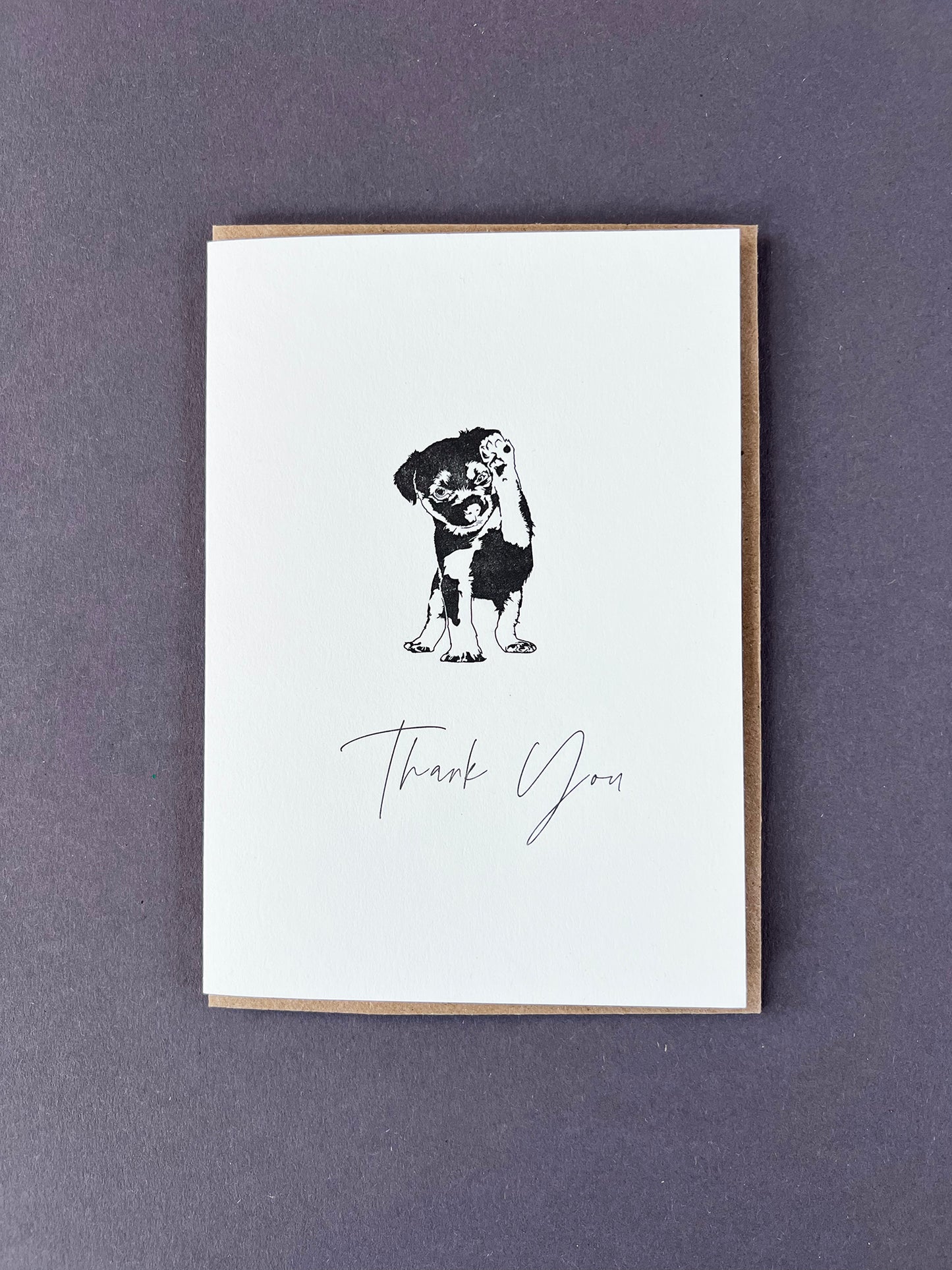 PI836-Penguin Ink-Thank You Puppy-Card-Celebration Notes