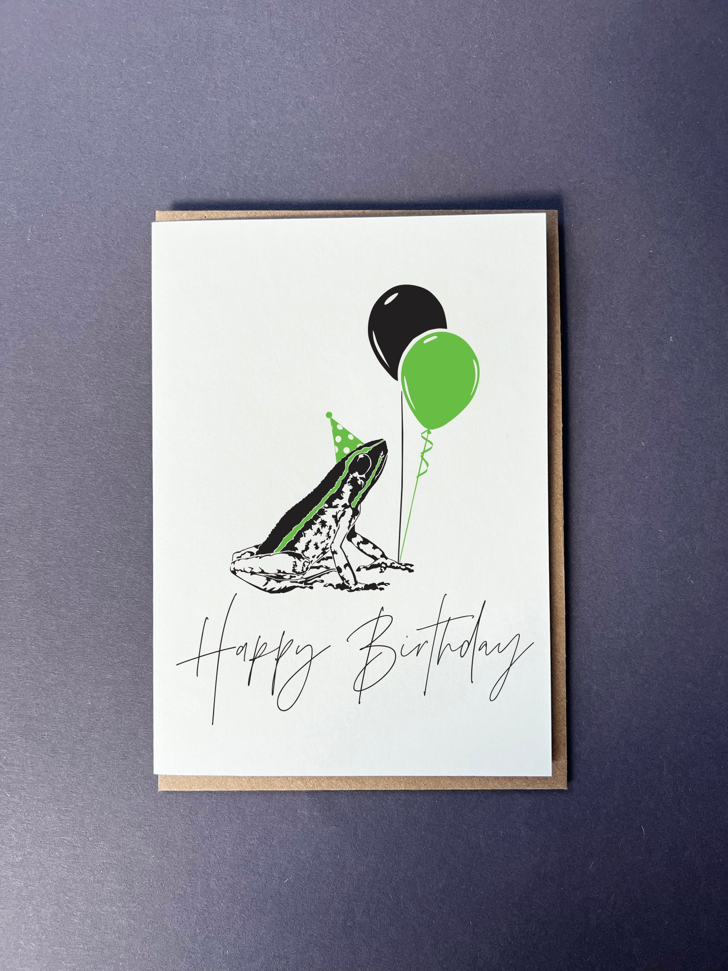 PI883-Penguin Ink-Birthday Frog-Card-Celebration Notes