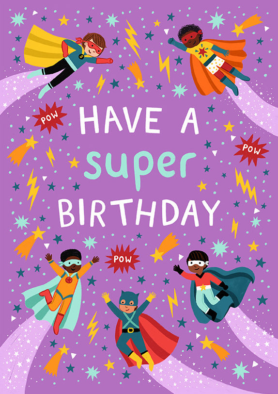 BY015-Pear Tree Press-Super Birthday-Card-Kids Birthday