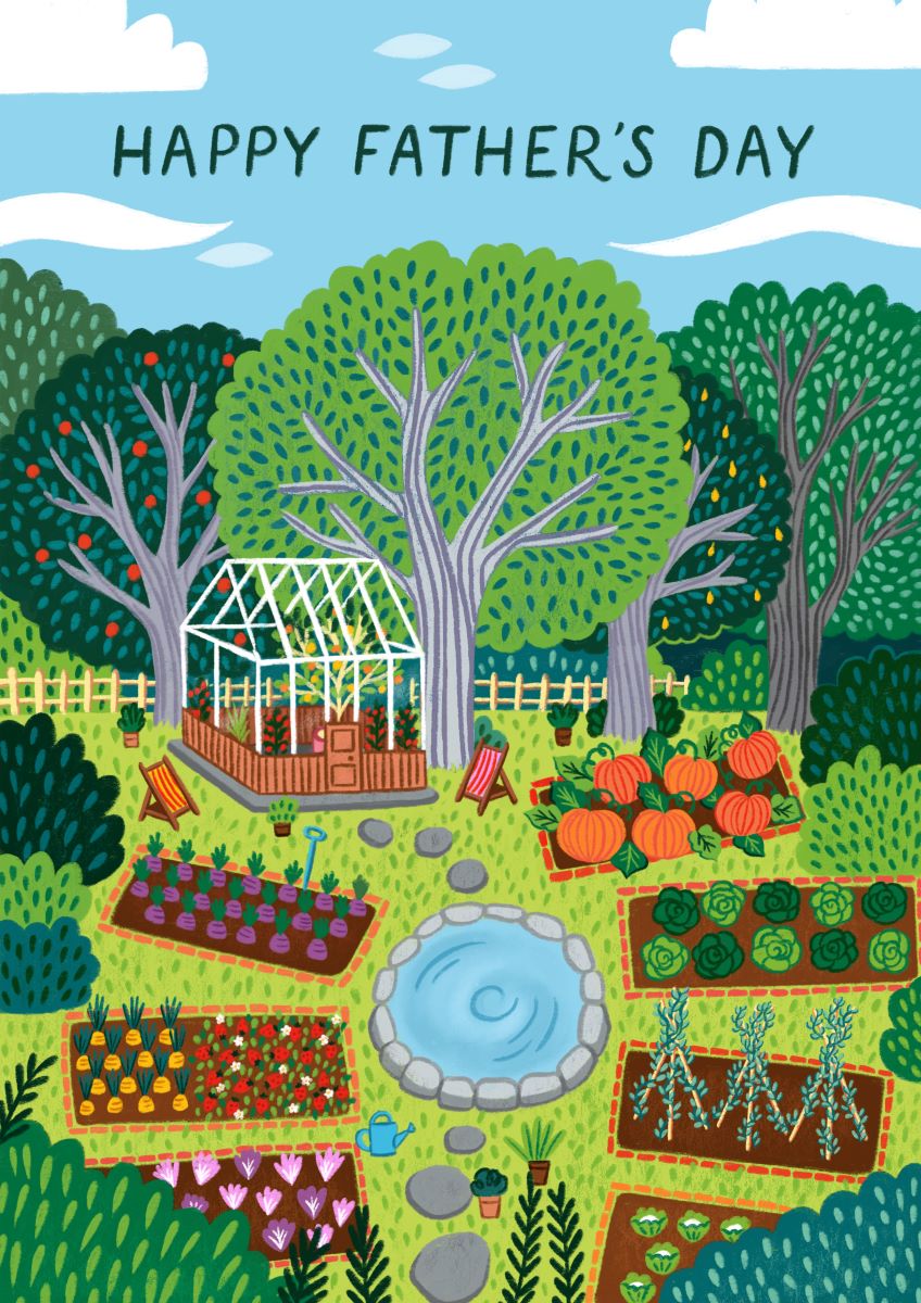 WHM036-Pear Tree-Allotment Father�S Day-Card-Whimsical Collection