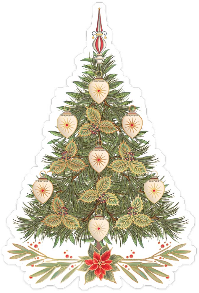 8387-Quire-Christmas Trees (3 Designs X3-Xmas Partyware-Bunting