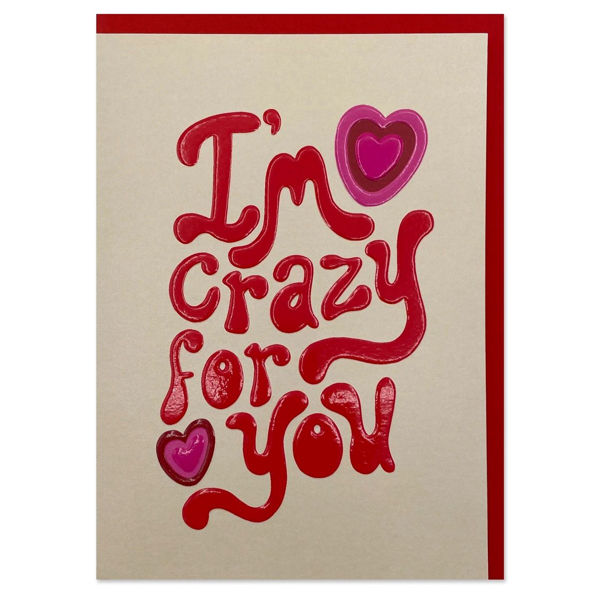 BIG018-Raspberry Blossom-I'M Crazy For You-Card-Big Love