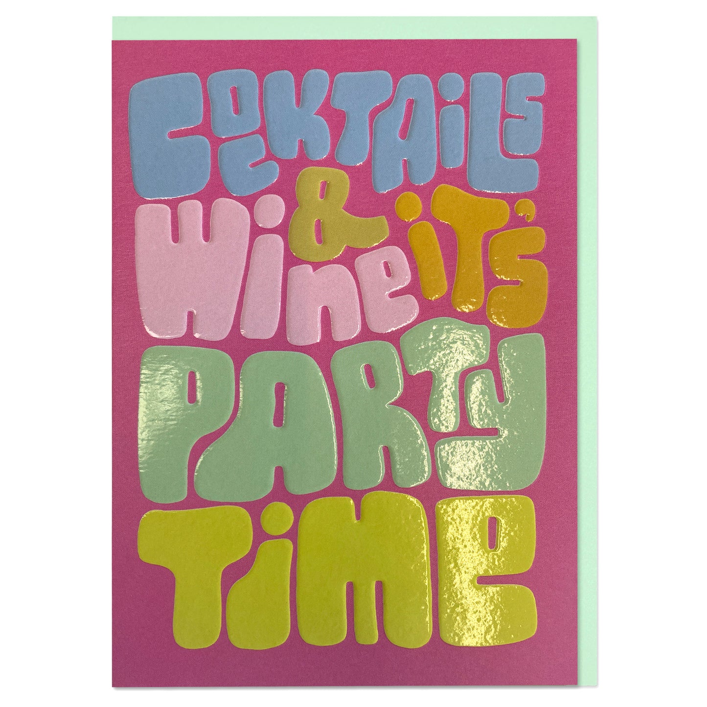 BOL004-Raspberry Blossom-Party Time-Card-Be Bold