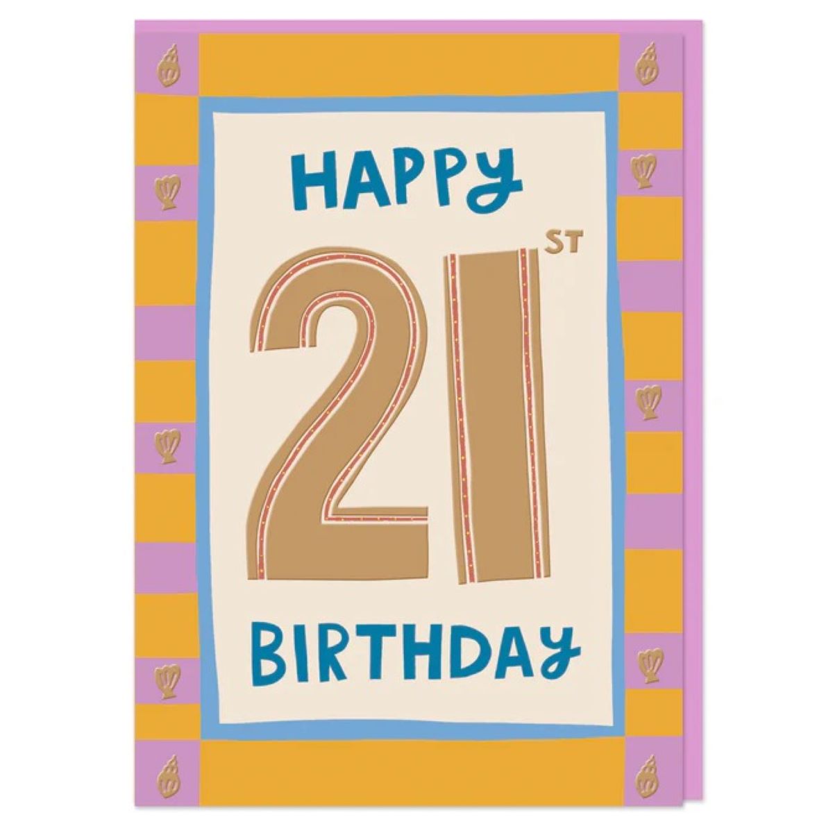 DYD012-Raspberry Blossom-Happy 21St Birthday-Card-Daydream
