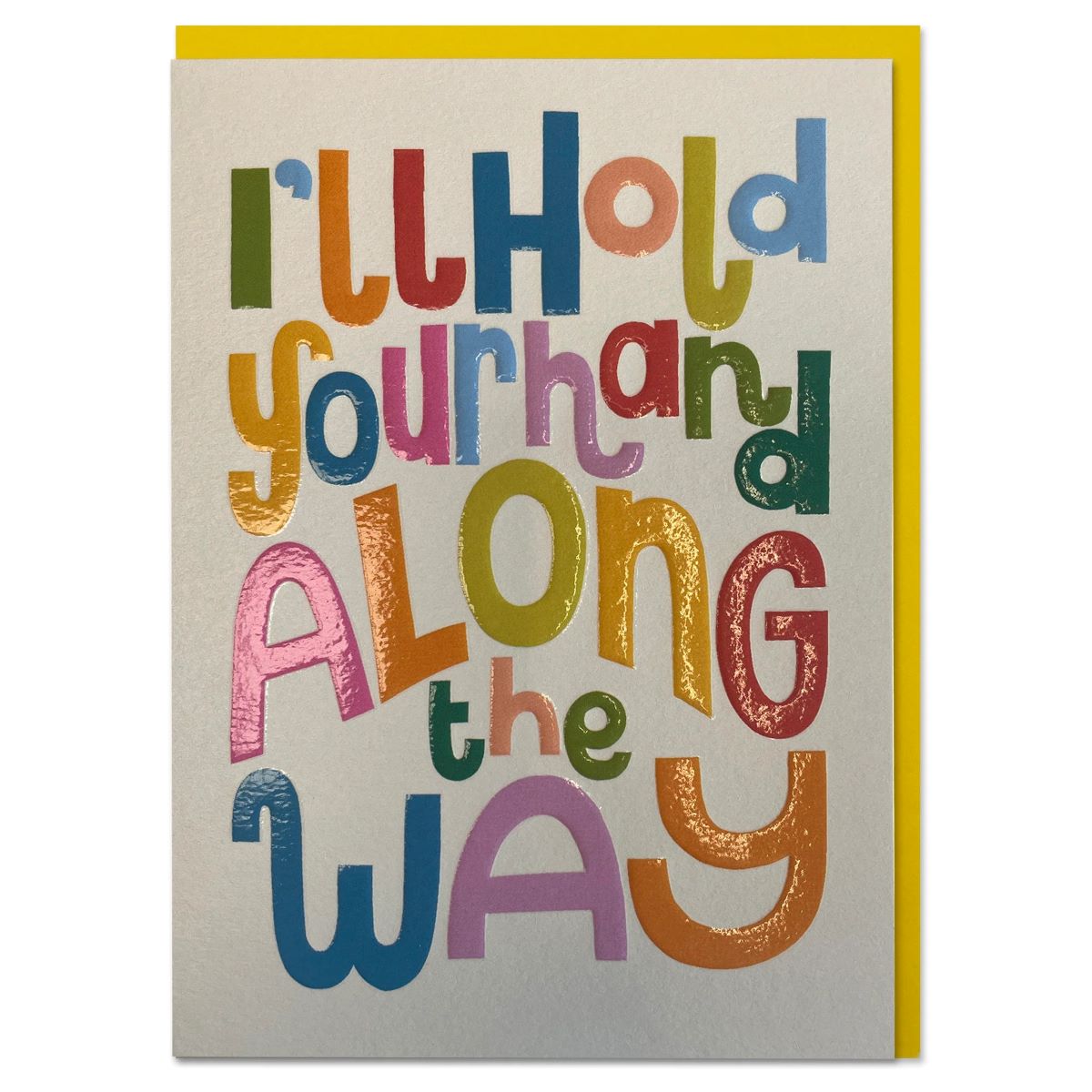 HEH002-Raspberry Blossom-I'Ll Hold Your Hand Along The Way-Card-Healing Hugs