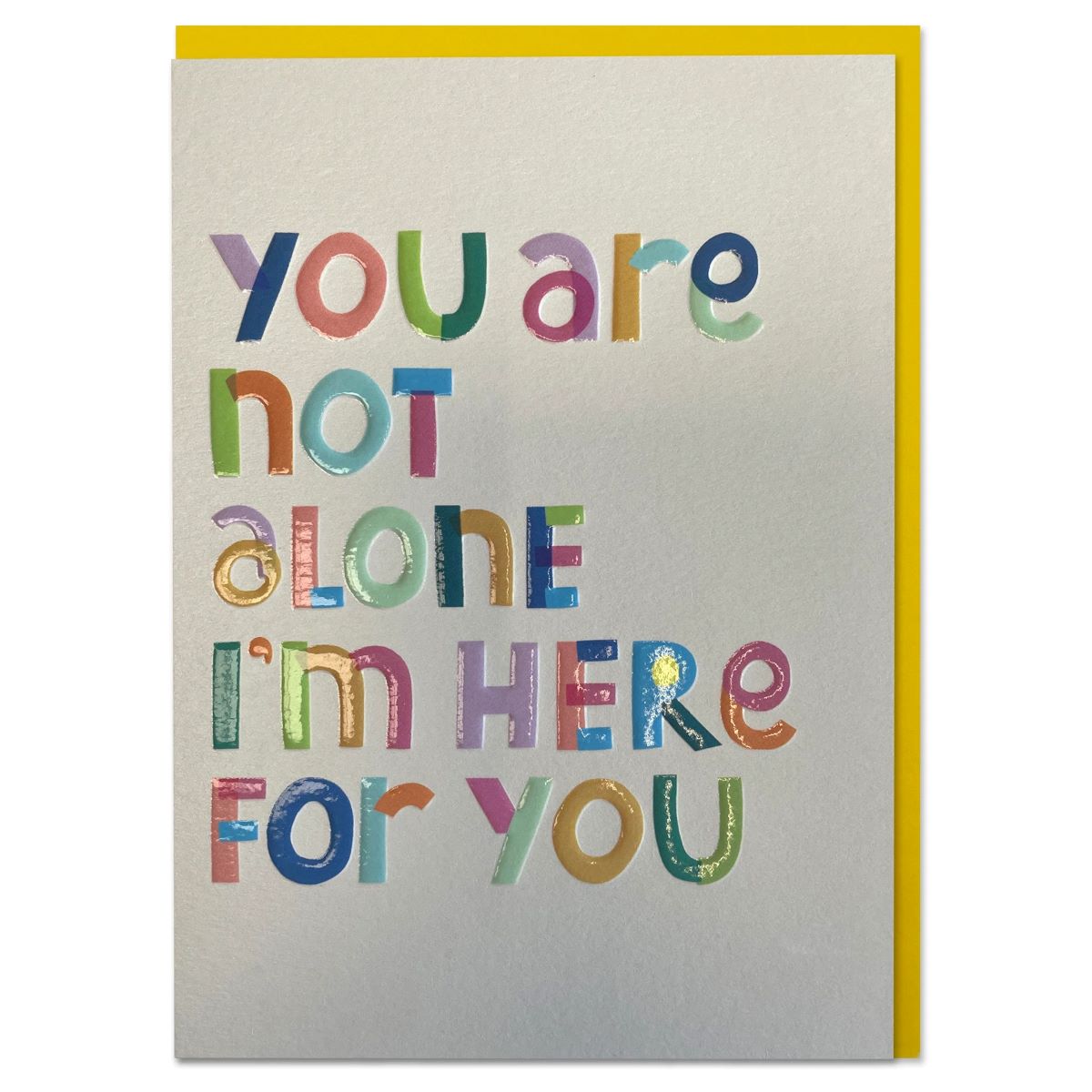HEH003-Raspberry Blossom-You Are Not Alone. I'M Here For You-Card-Healing Hugs