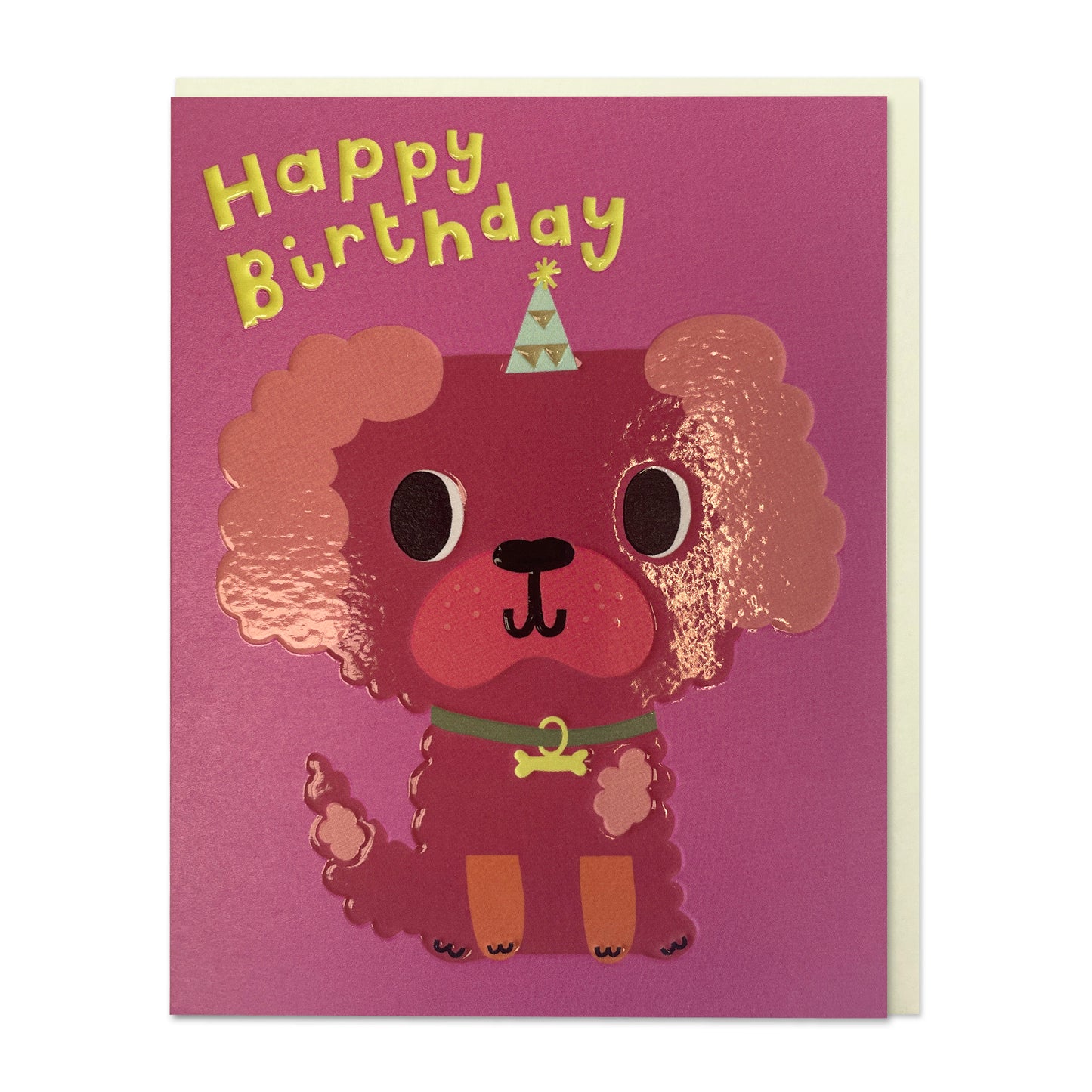 LIJ061-Raspberry Blossom-Happy Birthday Dog-Card-Little Joys