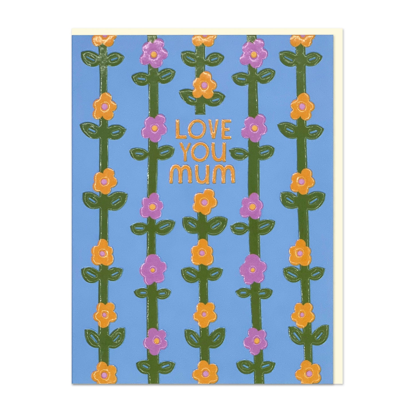 LIJ094-Raspberry Blossom-Love You Mum-Card-Little Joys