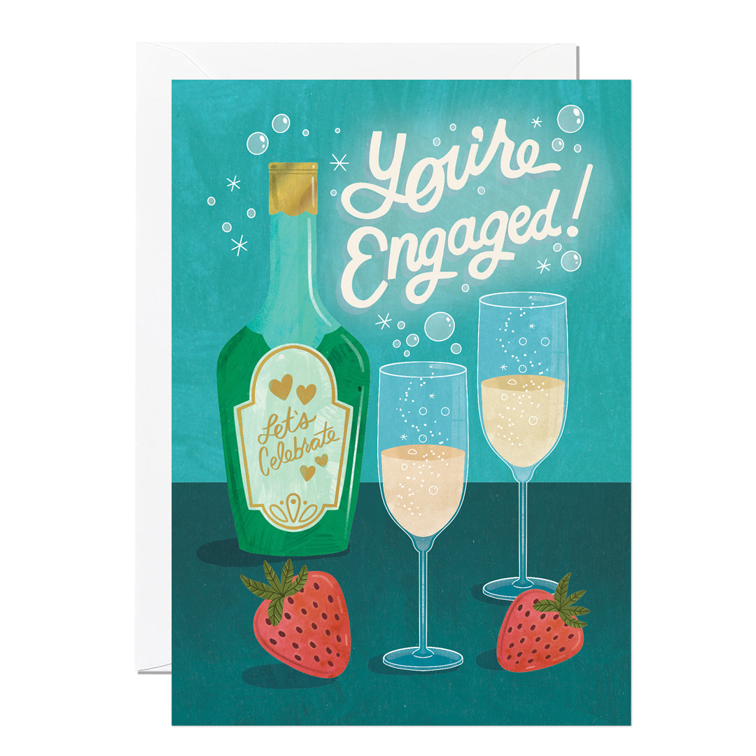 C339-Ricicle Cards-Engagement Champagne-Card-Ashley Dugan