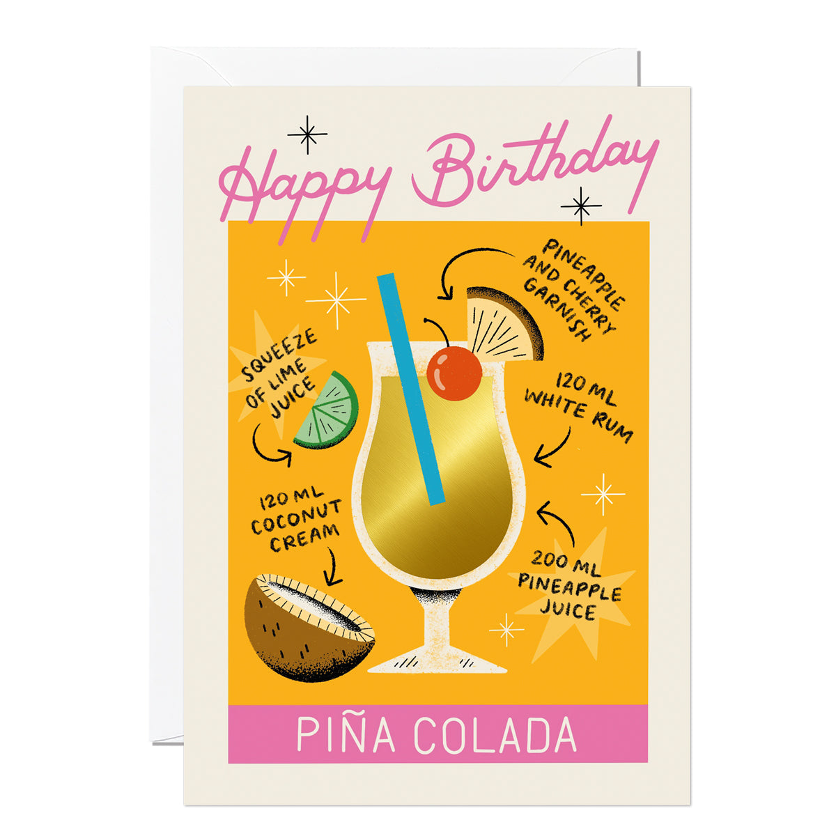 C365-Ricicle Cards-Pina Colada-Card-Cocktails Megan Roy