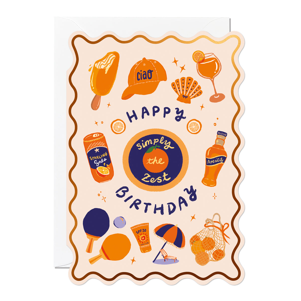 C386-Ricicle Cards-Happy Birthday Orange-Card-Vivianne Lack