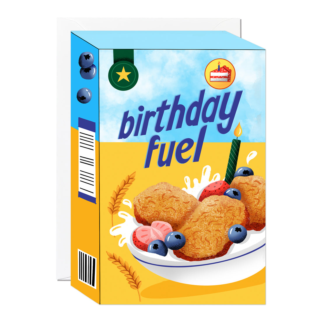 C416-Ricicle Cards-Birthday Fuel Cereal-Card-Ricicle X Megan Roy