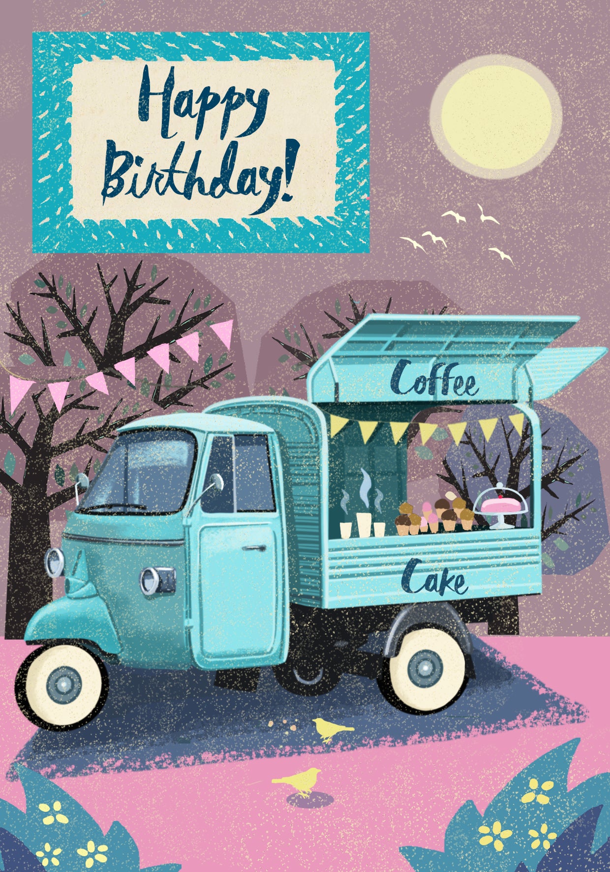 HV010-Rocket68-Birthday Coffee Truck-Card-Happy Vans