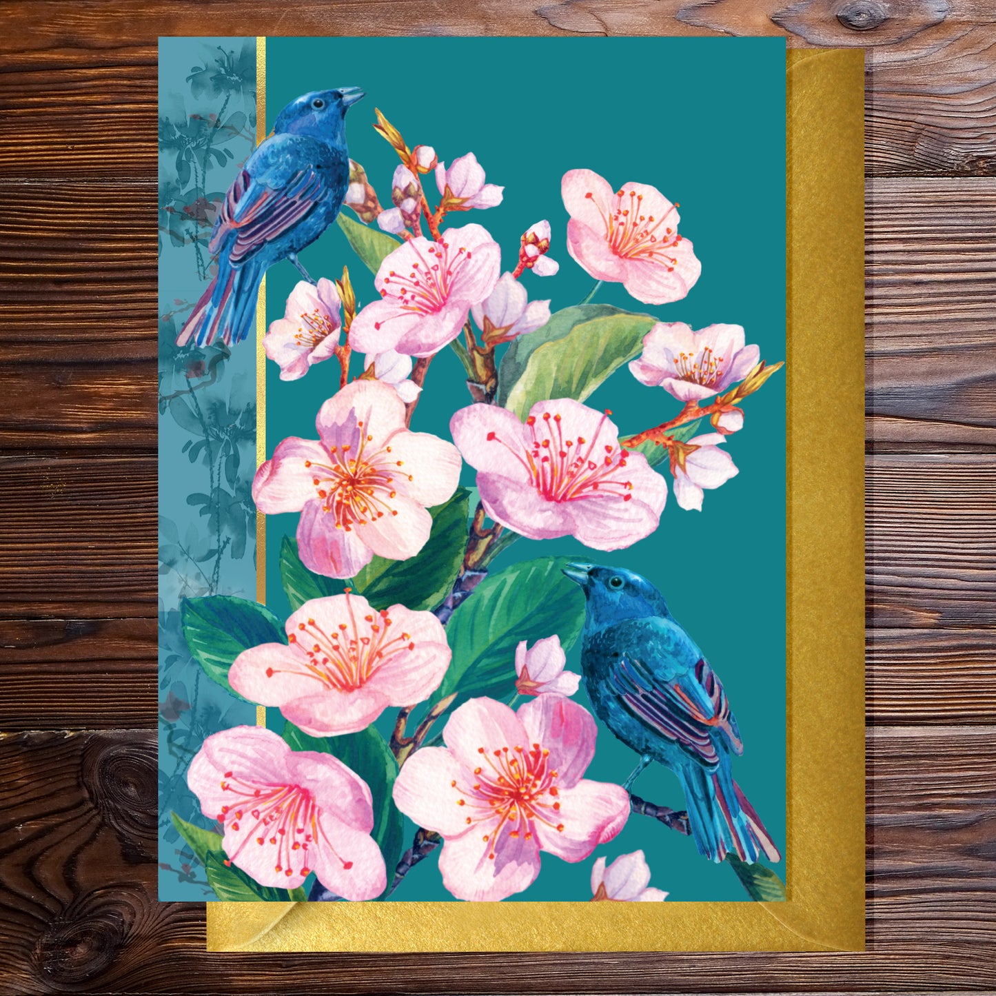 KIM029-Rocket68-Birds & Blossom-Card-Kimono