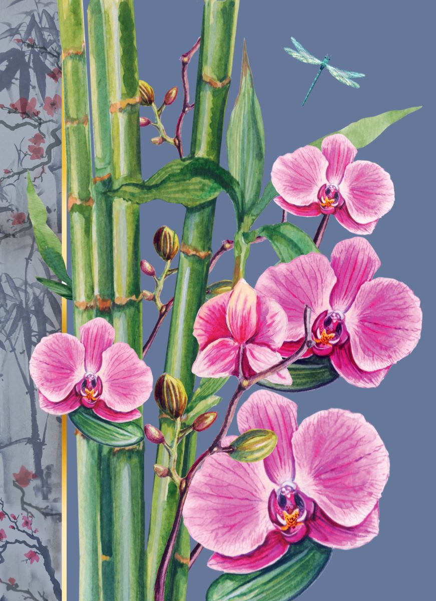 KIM030-Rocket68-Pink Orchid-Card-Kimono