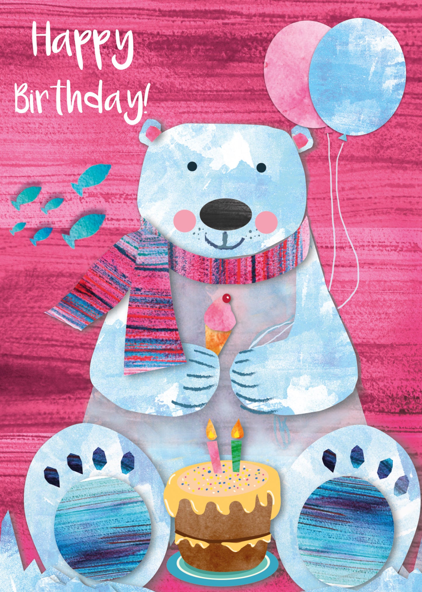 SB024-Rocket68-Birthday Polar Bear -Card-Sea Buddies
