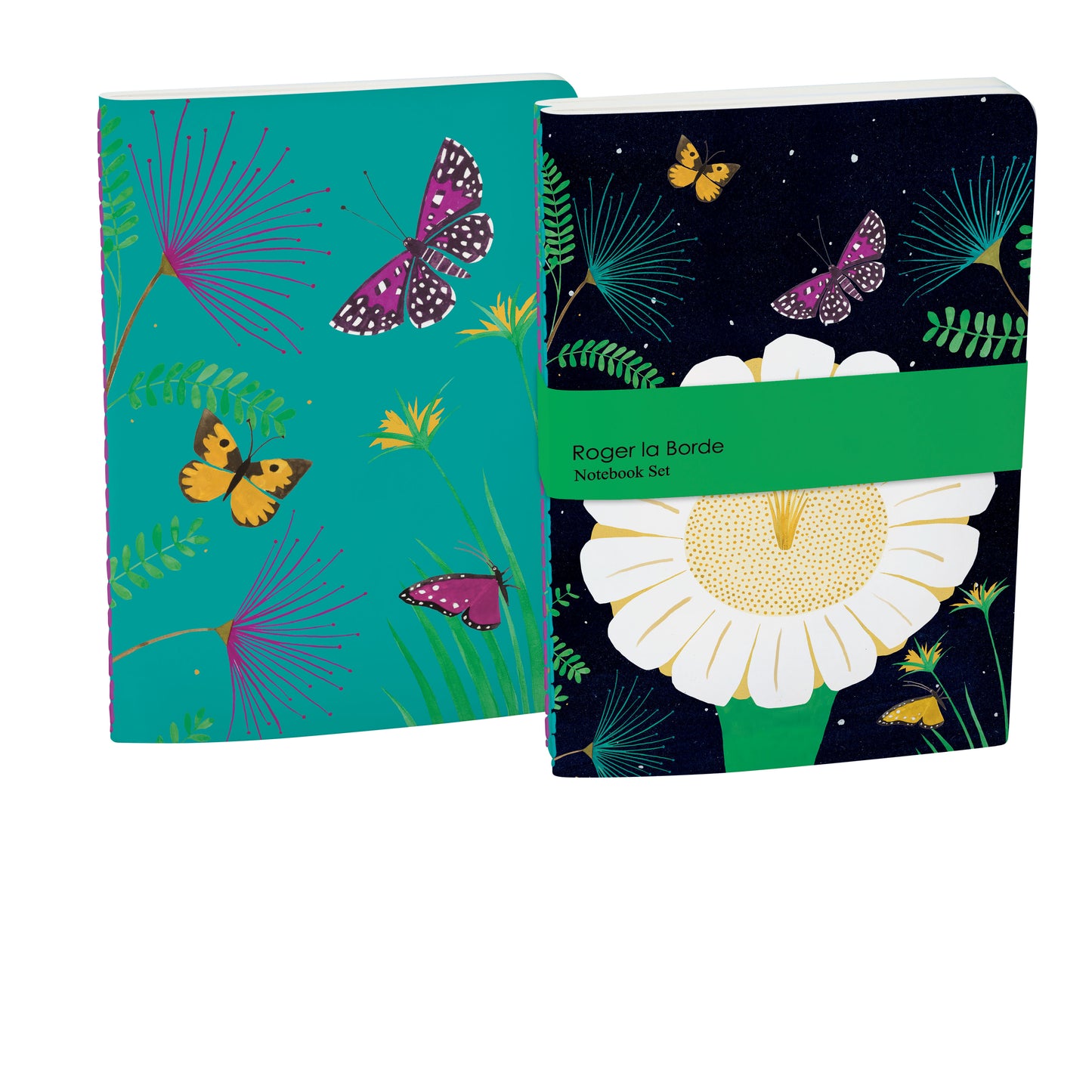 A5E077S-Roger La B-Night Flower A5 Softback Notebook Set-Notebook-Nightflower