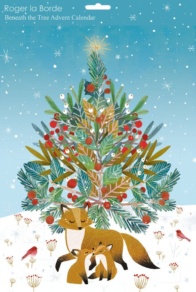 AC074-Roger La B-Beneath The Tree Fox Advent Calendar-Xmas Calendar-Beneath The Tree