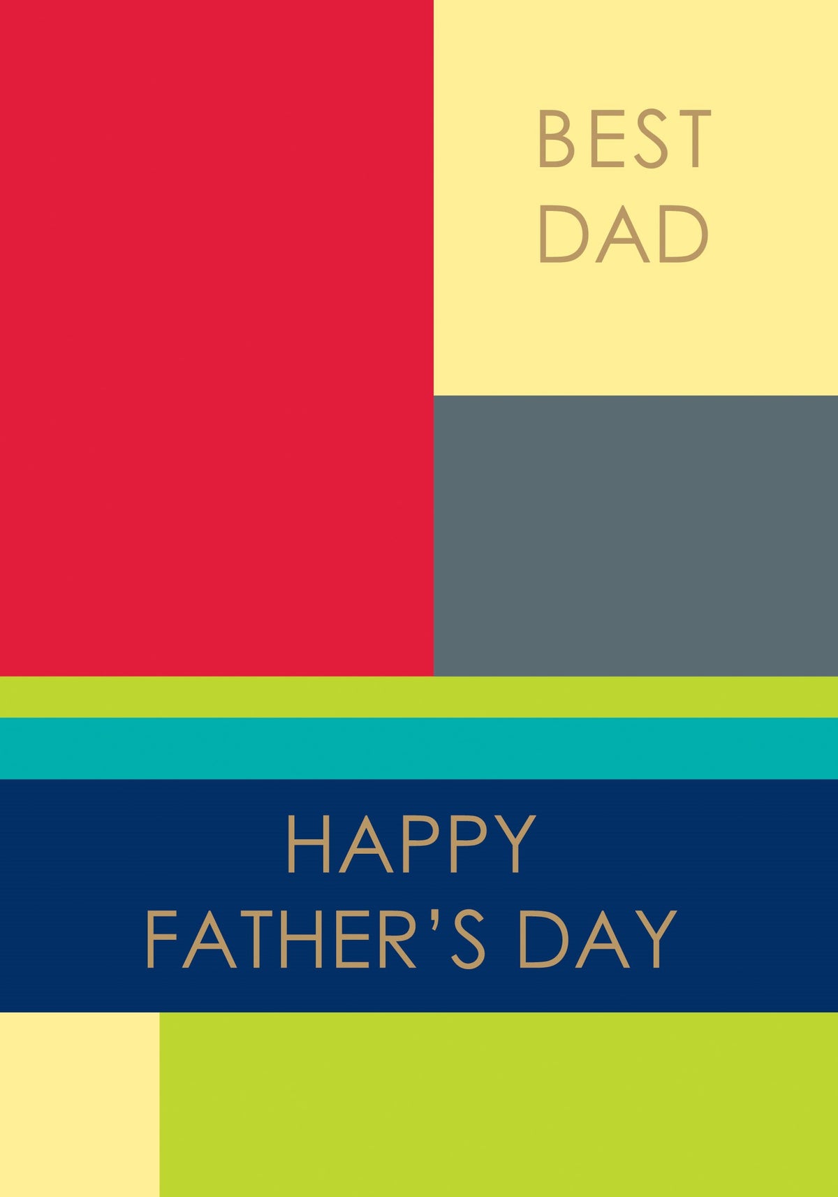 GC2427M-Roger La B-Best Dad Happy Fathers Day-Card-Elegant Occasions