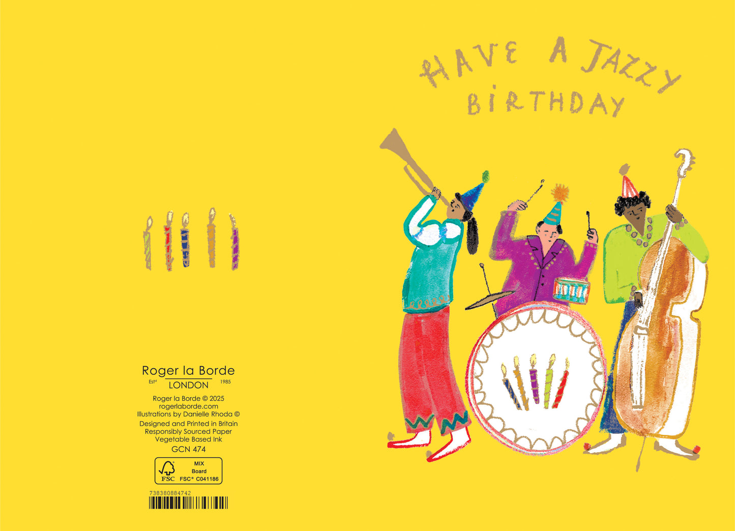 GCN474-Roger La B-Daisychain Petite Card-Card-Petite