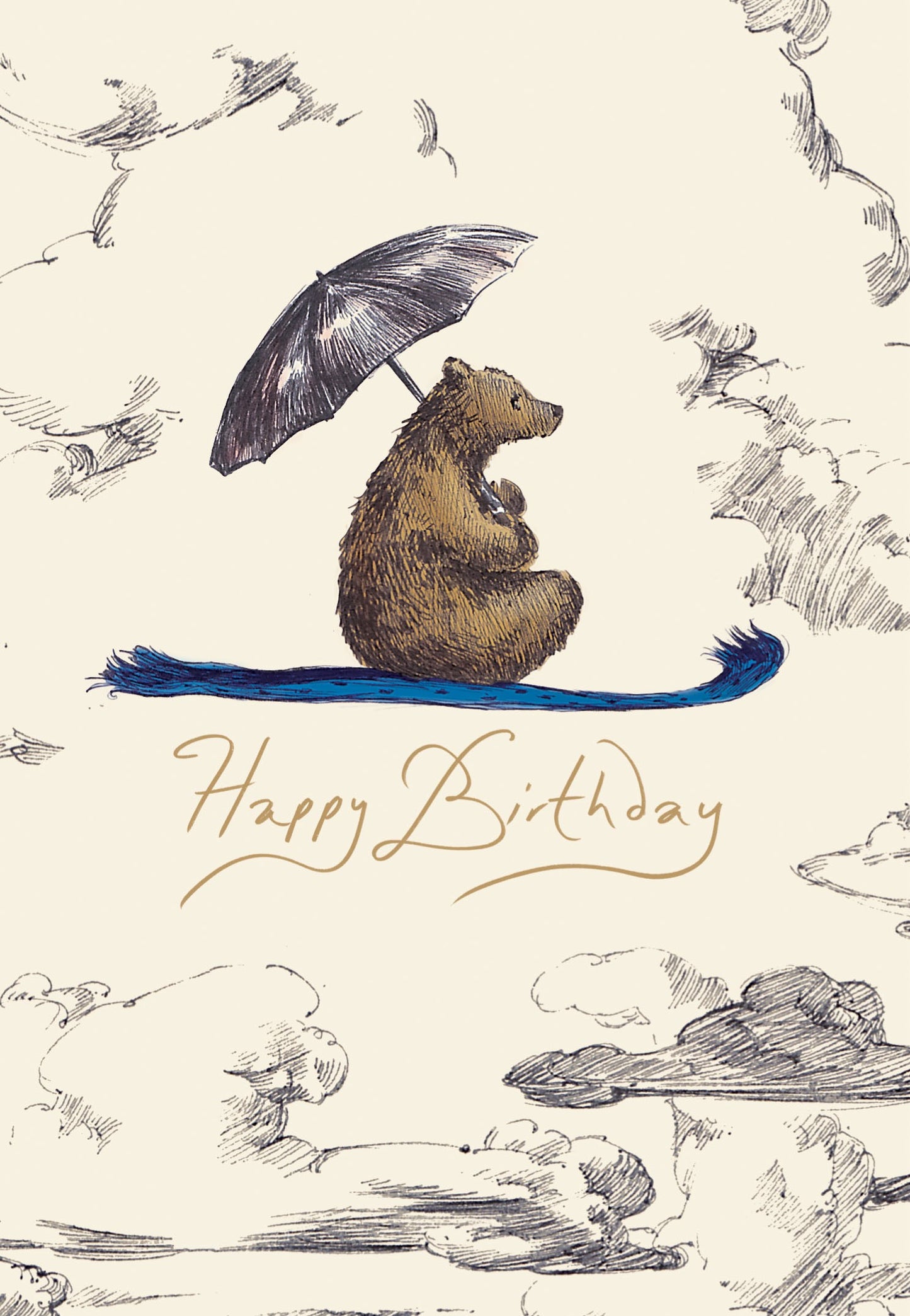 GCN507-Roger La B-Flying Bear Petite Card-Card-Petite Card