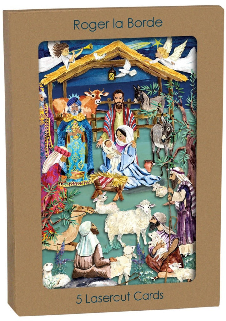 GCX1079P-Roger La B-The Christmas Story Laser-Xmas Card Pack-The Christmas Story