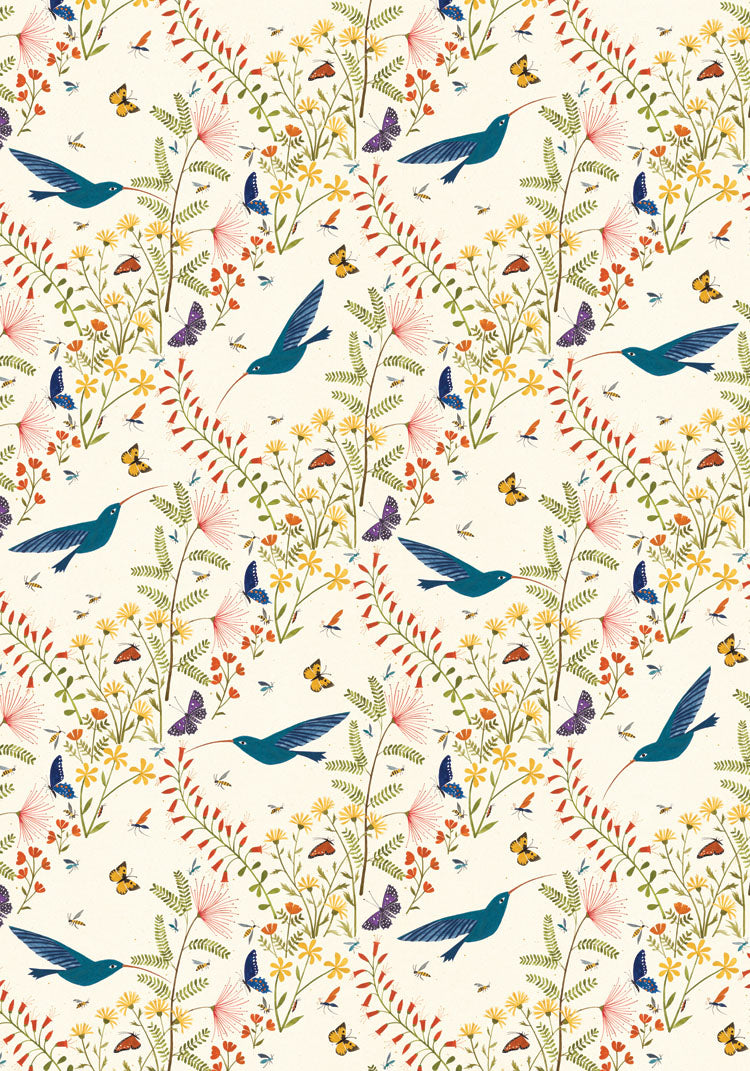 GWD144-Roger La B-Reversible Gift Wrap Sheets Printed Both Sides-Wrap-Hummingbird