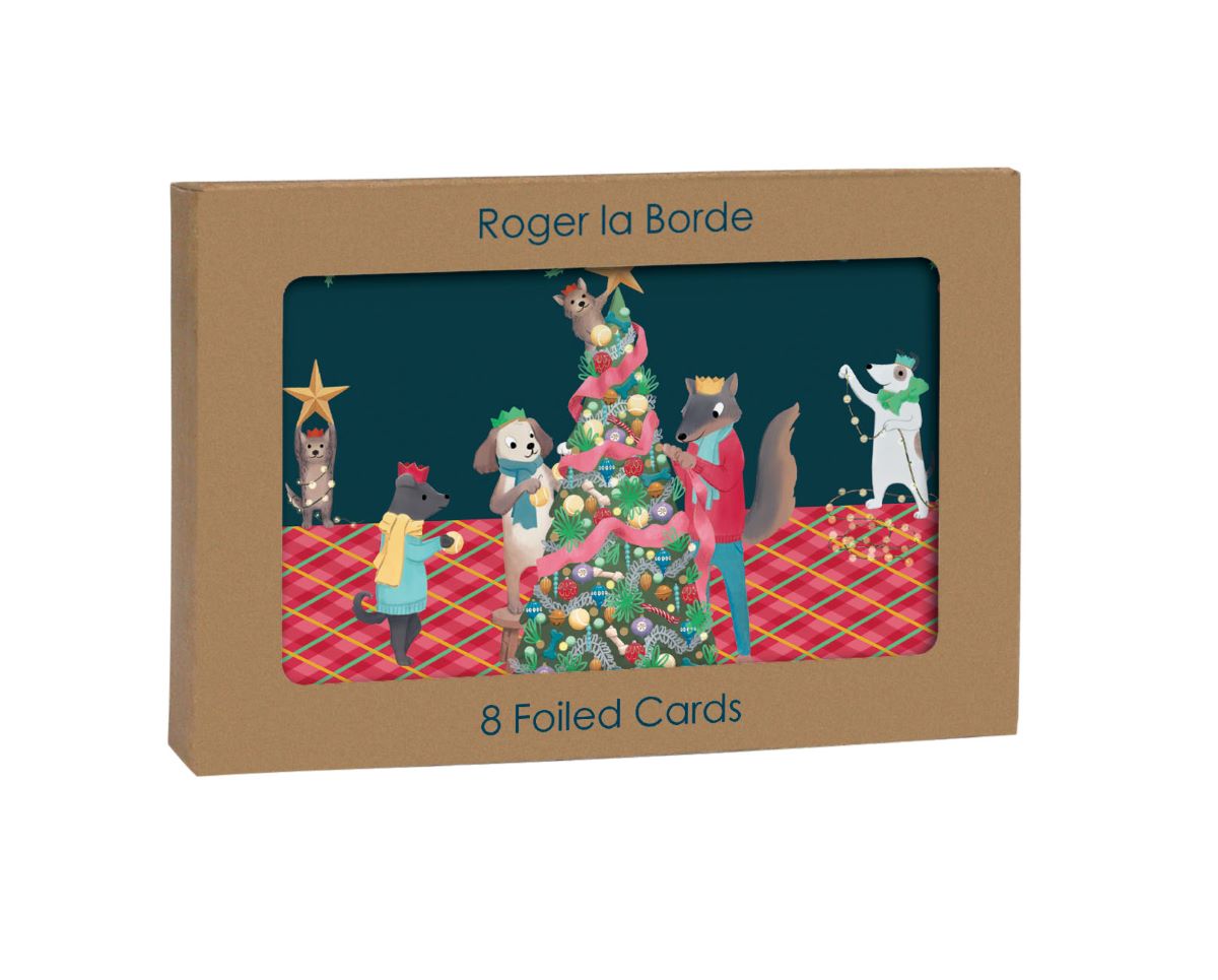 NSX799-Roger La B-Animal Crackers-8 Kraft Pack-Xmas Card Pack