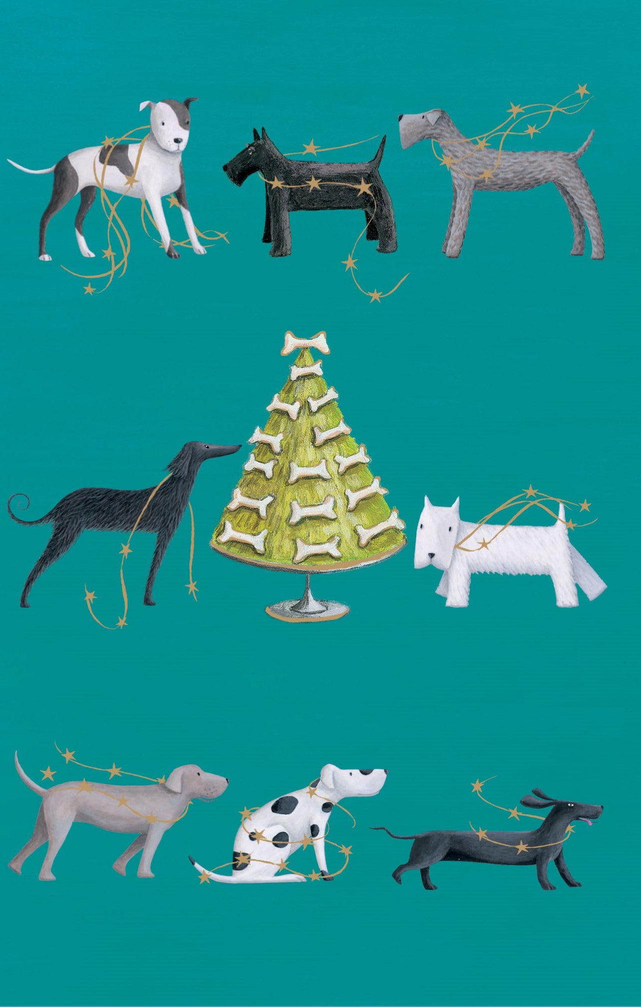 NSX842-Roger La B-Christmas-8 Kraft Pack-Xmas Card Pack