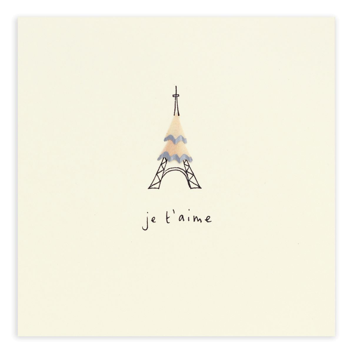 (120)PSCVEI-Ruth Jackson-Valentine'S Eiffel-Card-