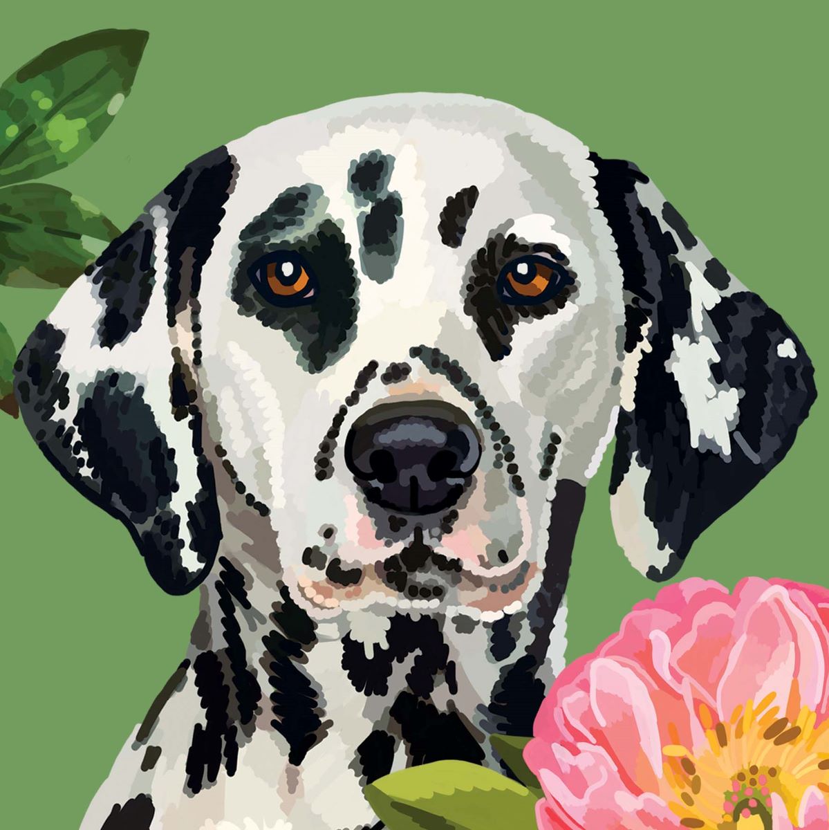 PT015-Sarah Kelleher-Blank Dalmation-Card-Pets