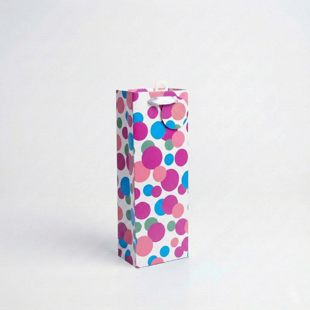 BB7423-Scarpa-Dots Bottle Bag 355X85X130Mm-Gift Bag-