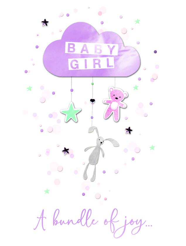 AO050-Second Nature-Baby Girl - Pink Mobile-Xlcard-All For One - Tt - Xl