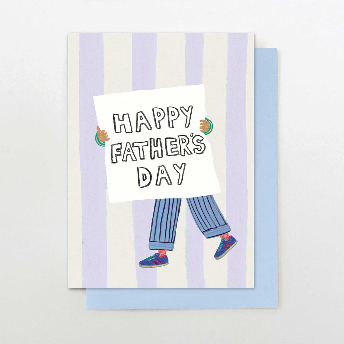 DM001-Stop The Clock-Happy Father'S Day Person With Sign-Card-Dad Mix