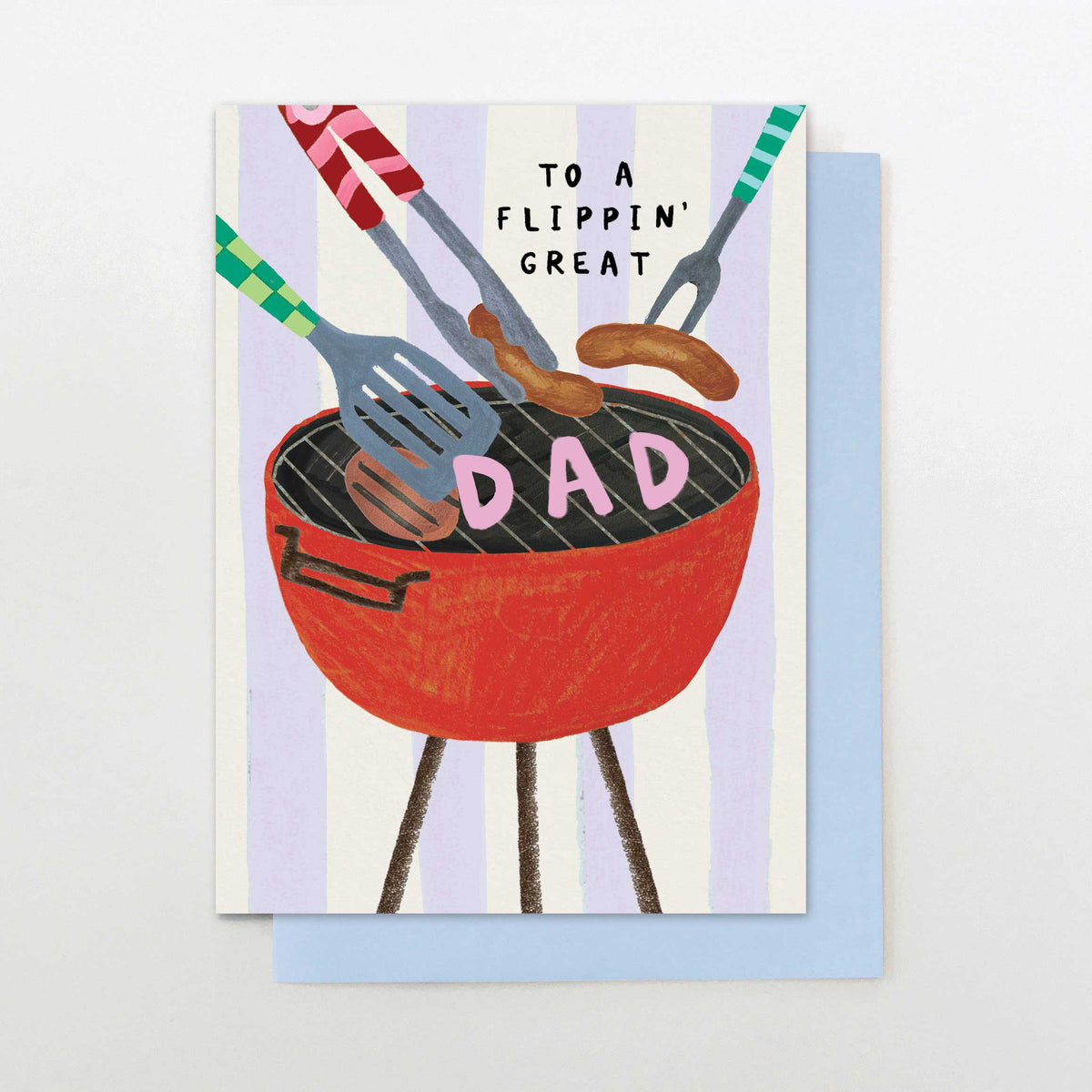 DM004-Stop The Clock-Flippin Great Dad Bbq-Card-Dad Mix