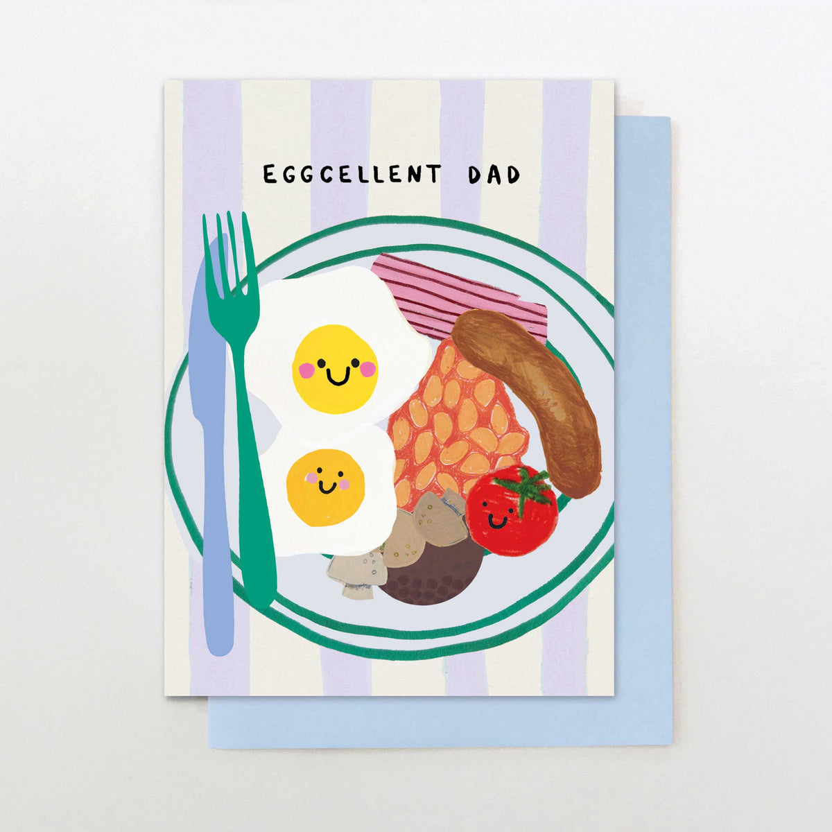 DM005-Stop The Clock-Eggcellent Dad Big Breakfast-Card-Dad Mix
