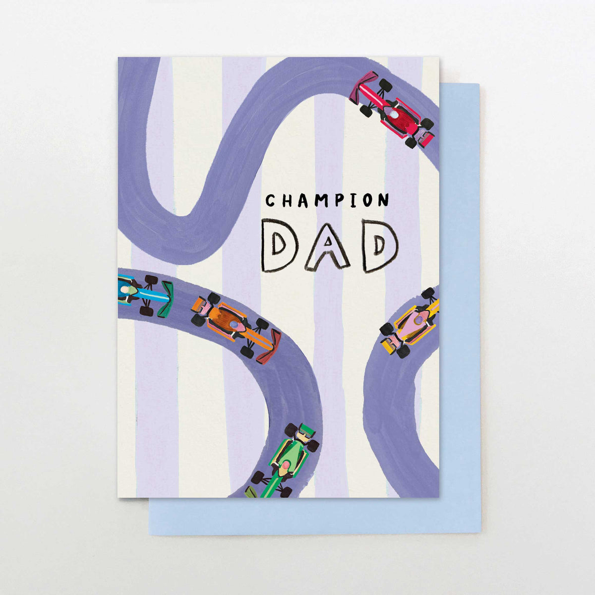DM012-Stop The Clock-Champion Dad Racing Cars-Card-Dad Mix