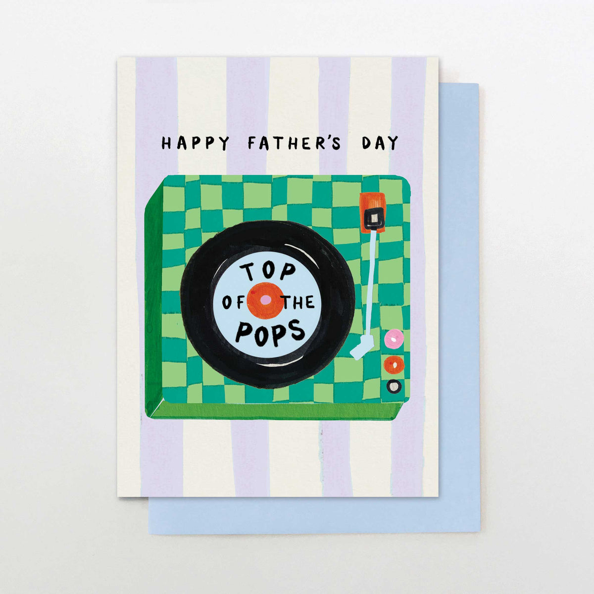 DM018-Stop The Clock-Record Player Top Of The Pops-Card-Dad Mix