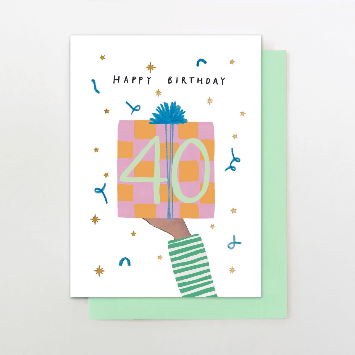 M038-Stop The Clock-Card - Male 40 Present-Card-Moments