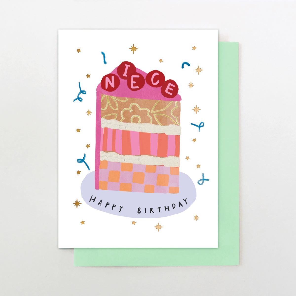 M046-Stop The Clock-Niece Cake-Card-Moments