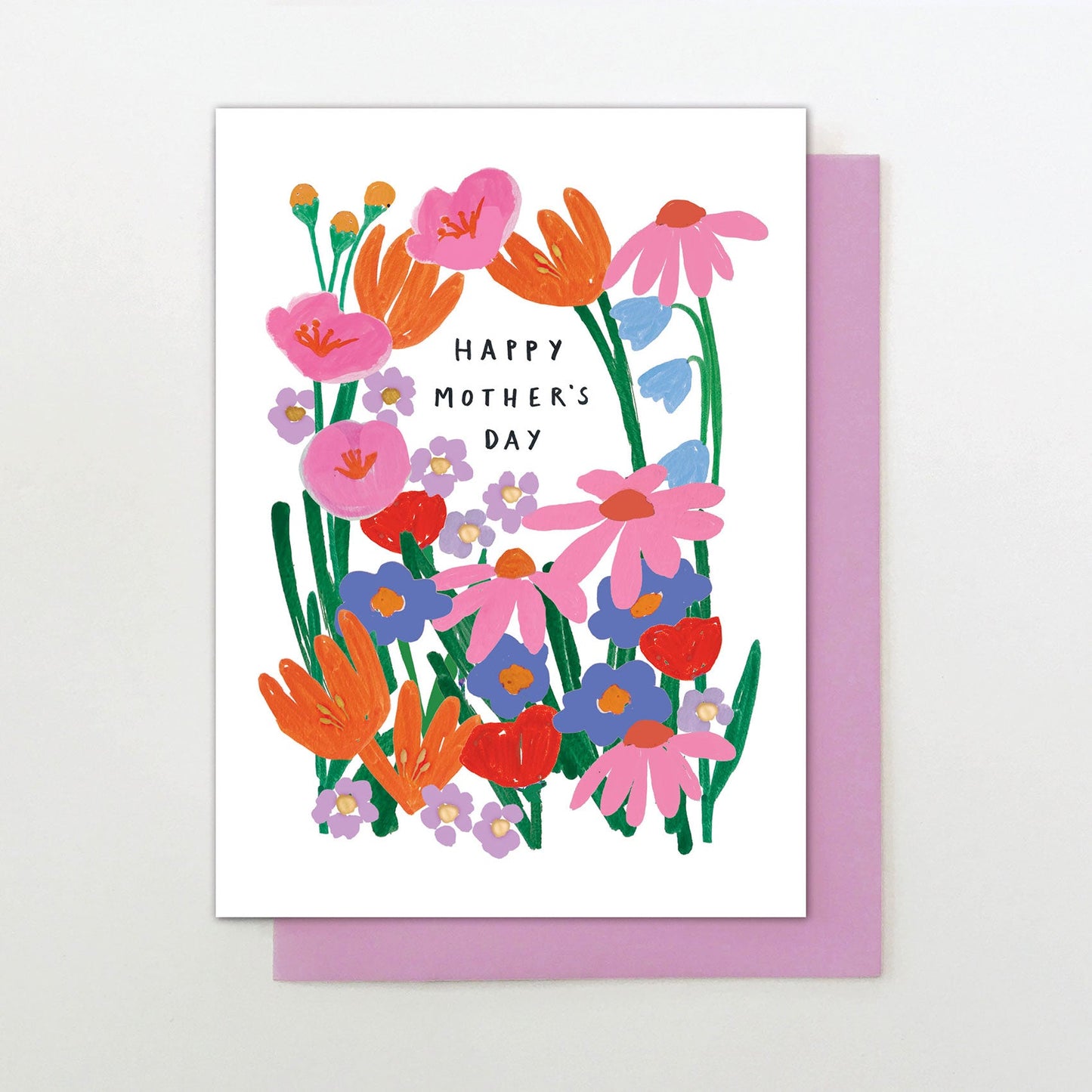 MF001-Stop The Clock-Card - Happy Mother'S Day Flowers-Card-Moments For Mum