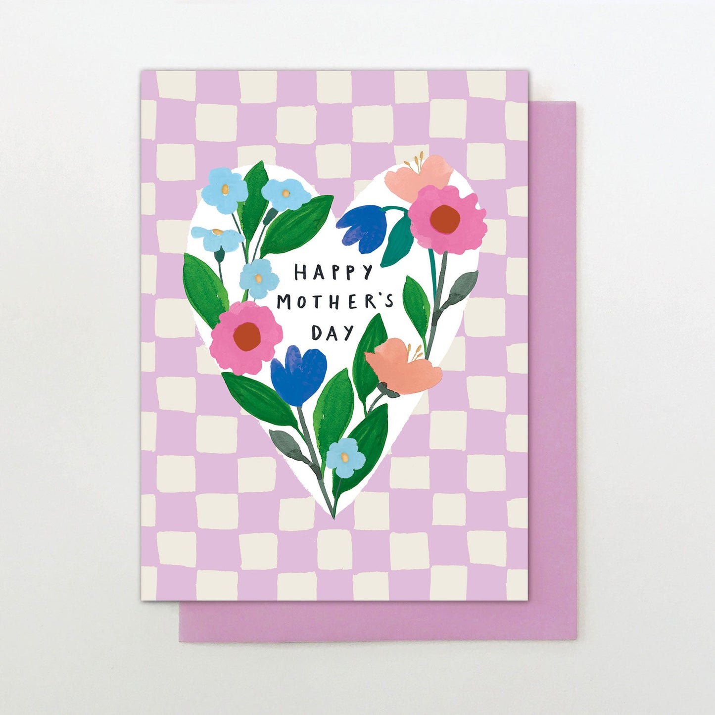 MF007-Stop The Clock-Card - Happy Mothers Day Floral Heart-Card-Moments For Mum
