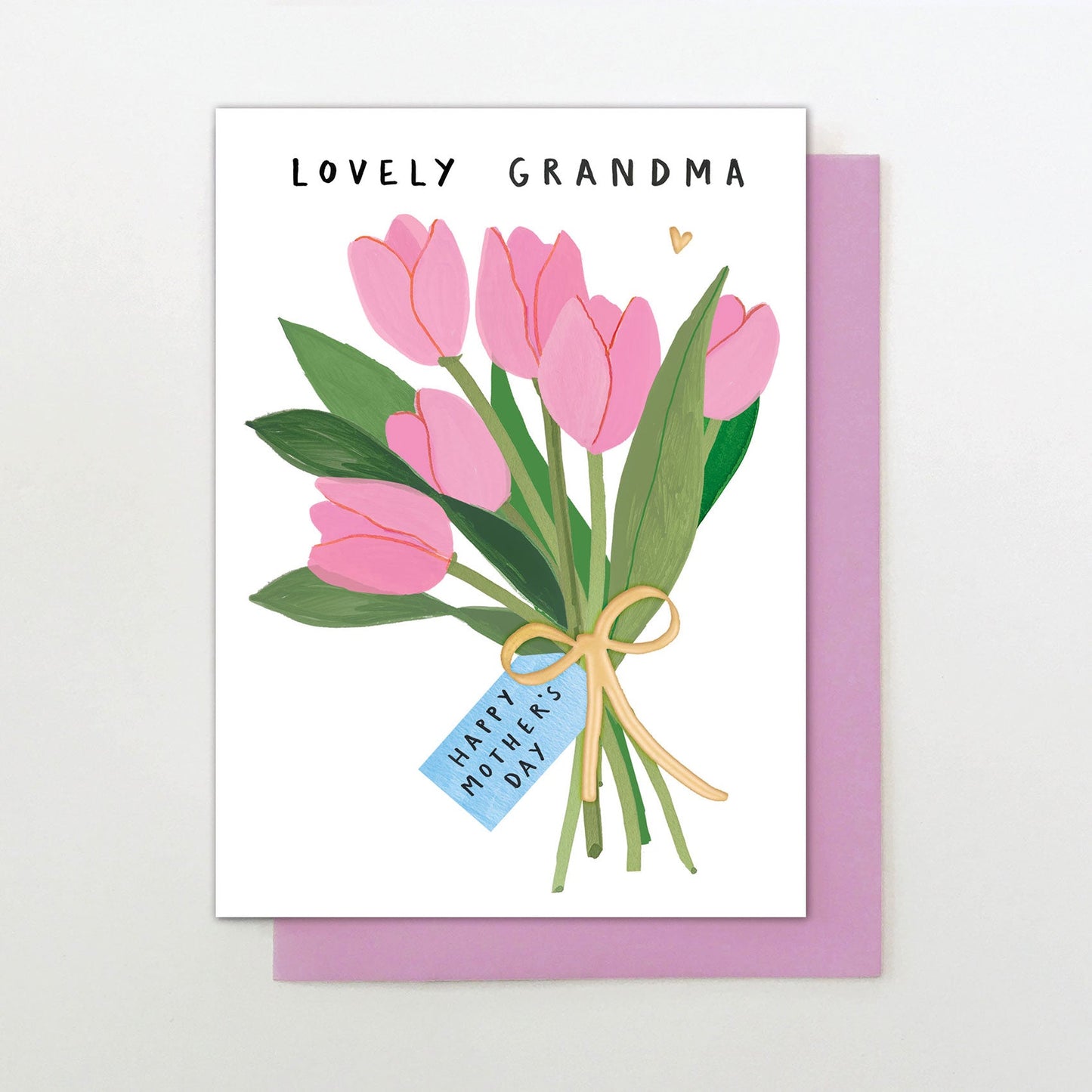 MF023-Stop The Clock-Card - Lovely Grandma Tulips-Card-Moments For Mum