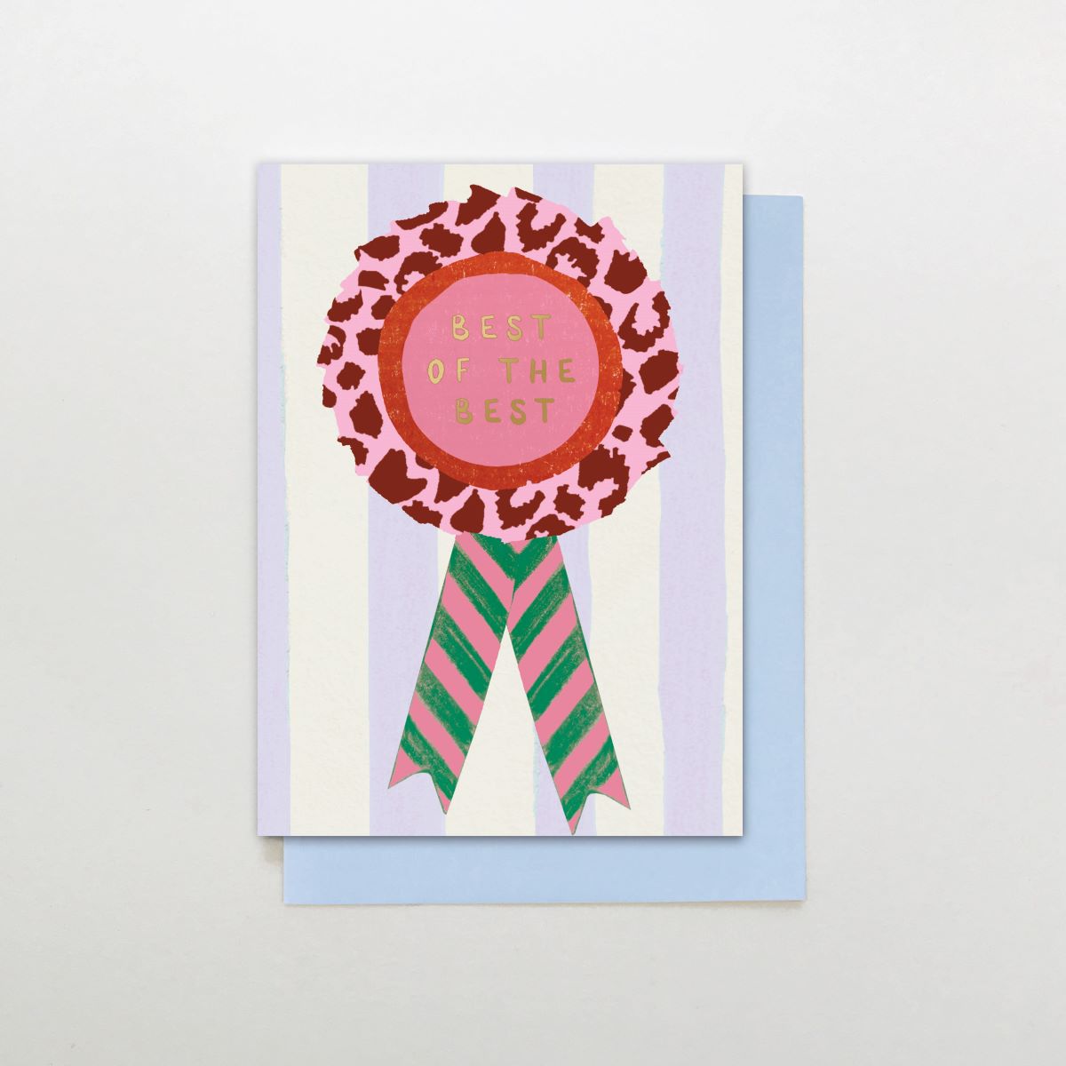 SR007-Stop The Clock-Card - Best Of The Best Rosette-Card-Sugar Stripes
