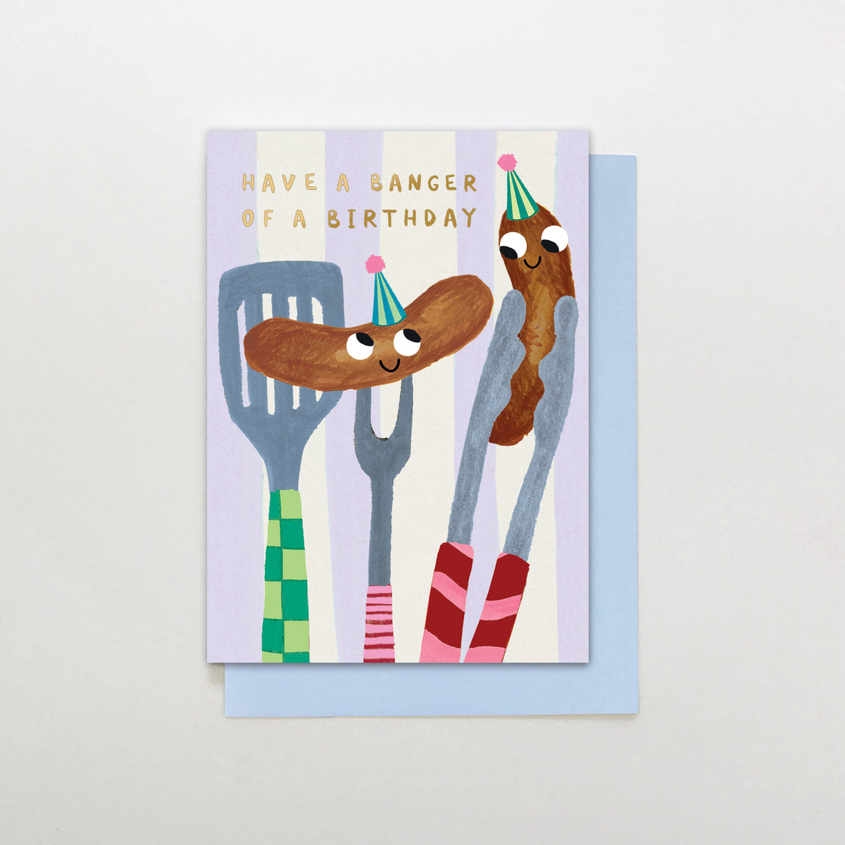 SR036-Stop The Clock-Have A Banger Of A Birthday-Card-Sugar Stripe