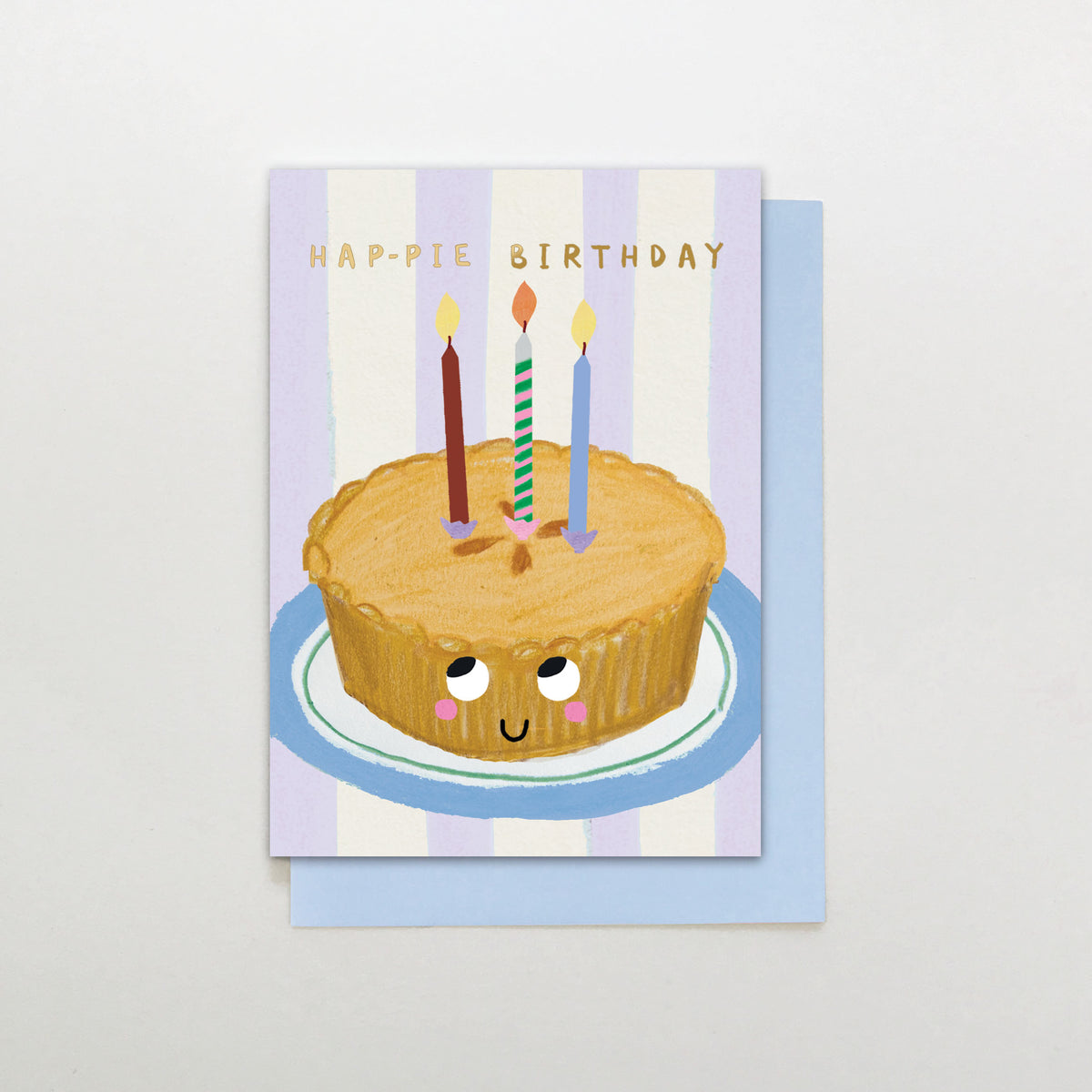 SR039-Stop The Clock-Hap-Pie Birthday-Card-Sugar Stripe