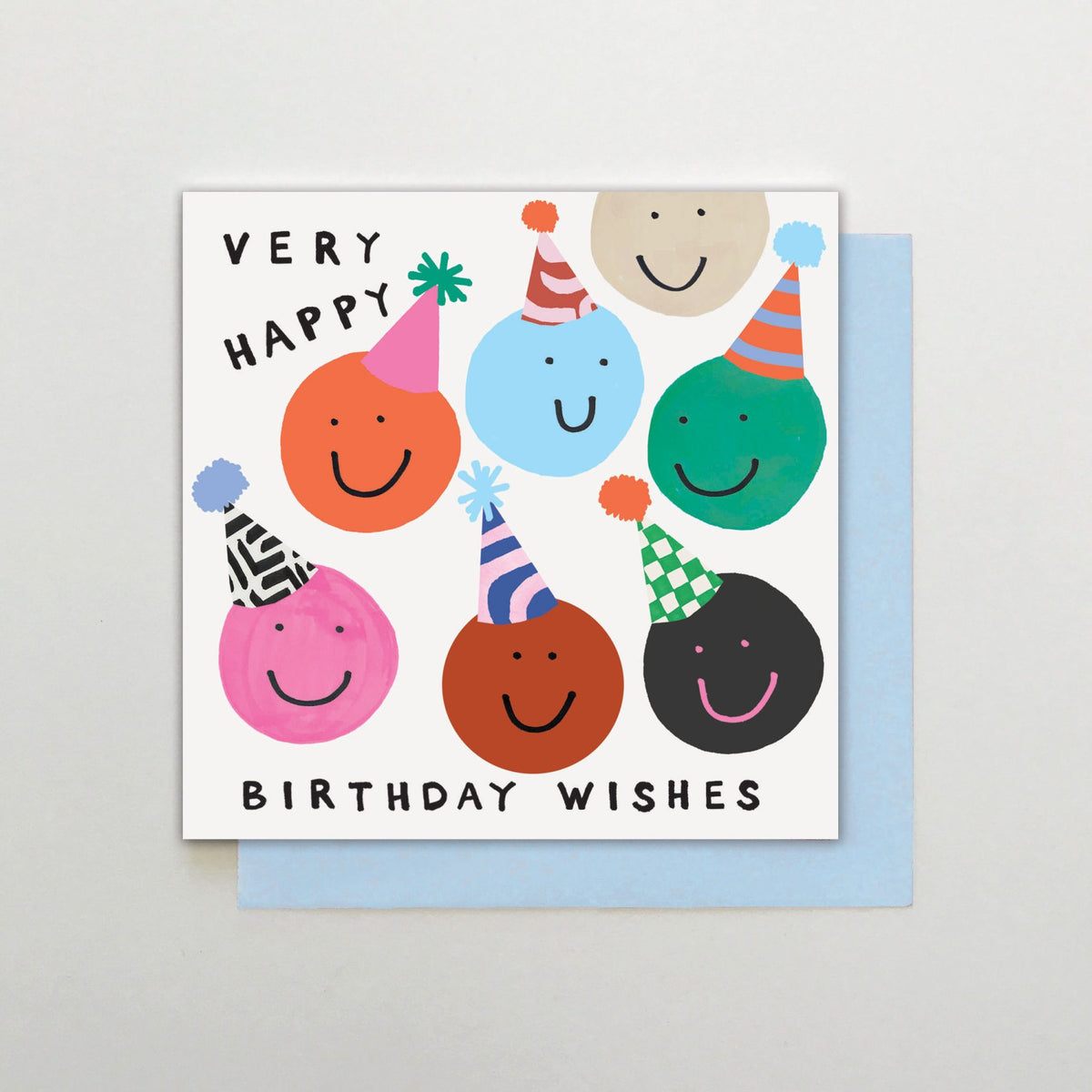 WU026-Stop The Clock-Happy Birthday Faces-Card-Wake Up