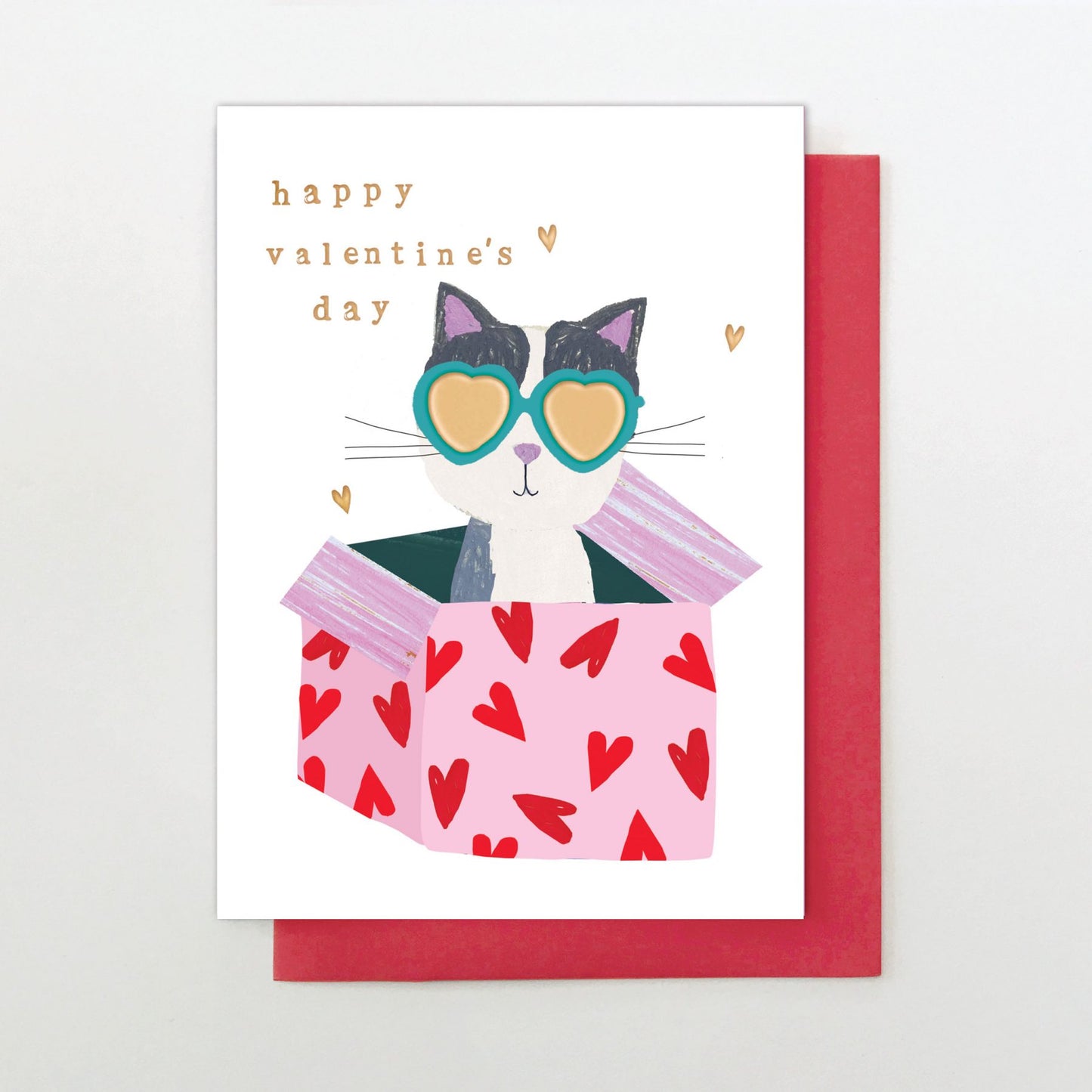YM015-Stop The Clock-Happy Valentines Day Cat Vday-Card-You & Me
