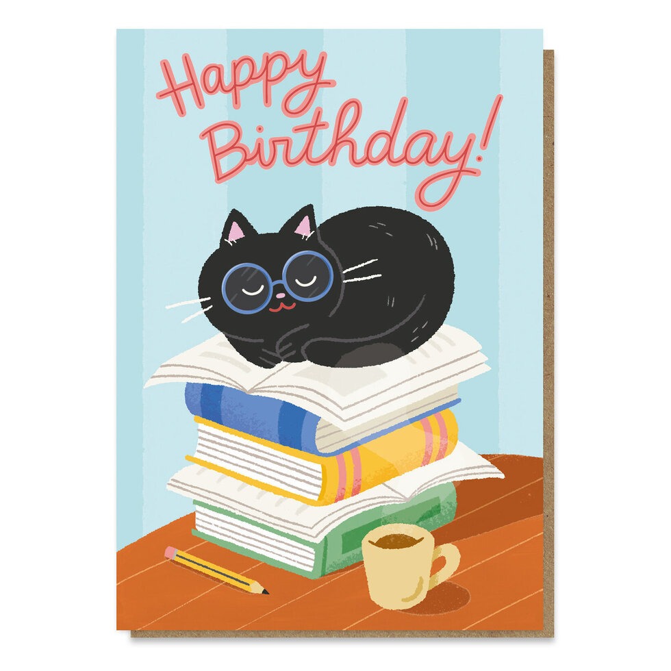 CATNIP003-Stormy Knight-Book Nook-Card-Catnip