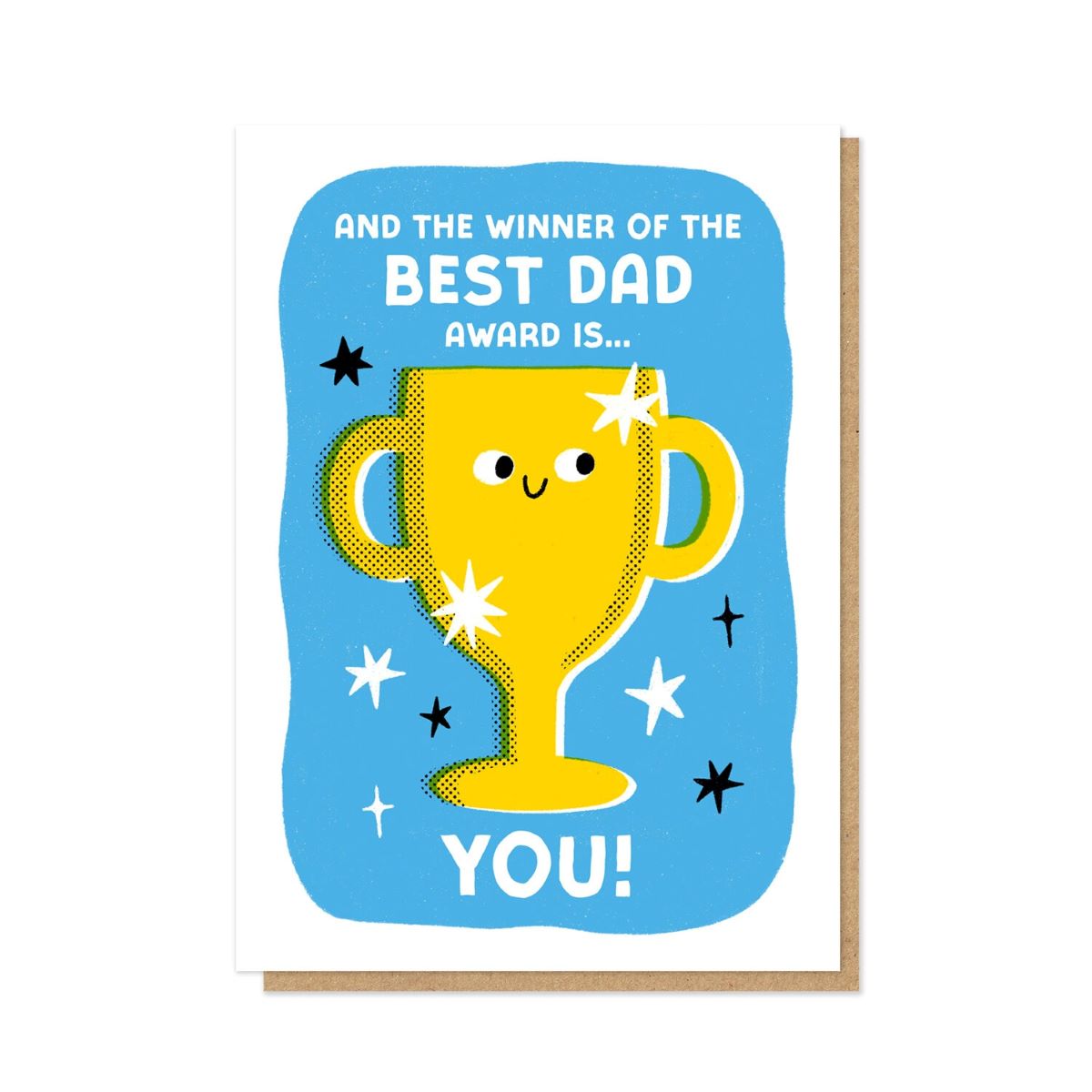 P&P063-Stormy Knight-Best Dad Award-Card-Pressed & Posted